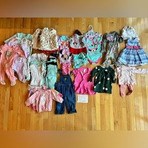 6-9 Months Baby Girl’s Clothing Lot of 40 Pieces